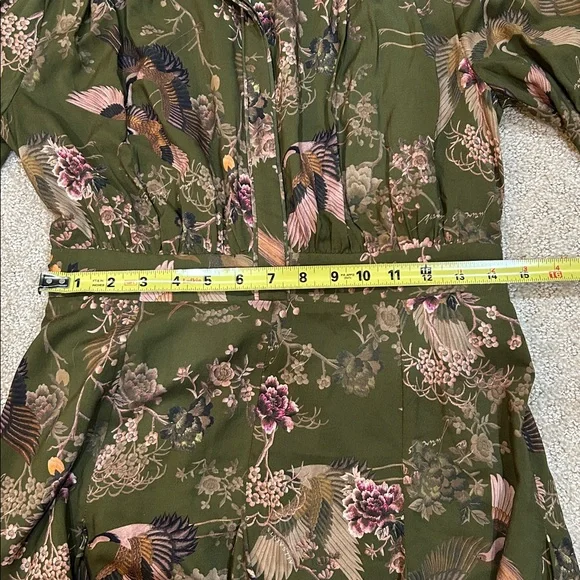 All Saints Keeley Peggy Dress 6 Mini Fit and Flare Crane Print - Picture 11 of 16